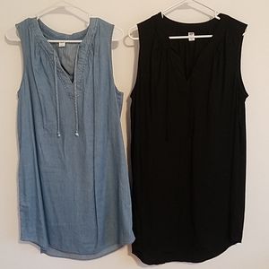 LOT of 2 Large Old Navy Shift Dresses NWOT